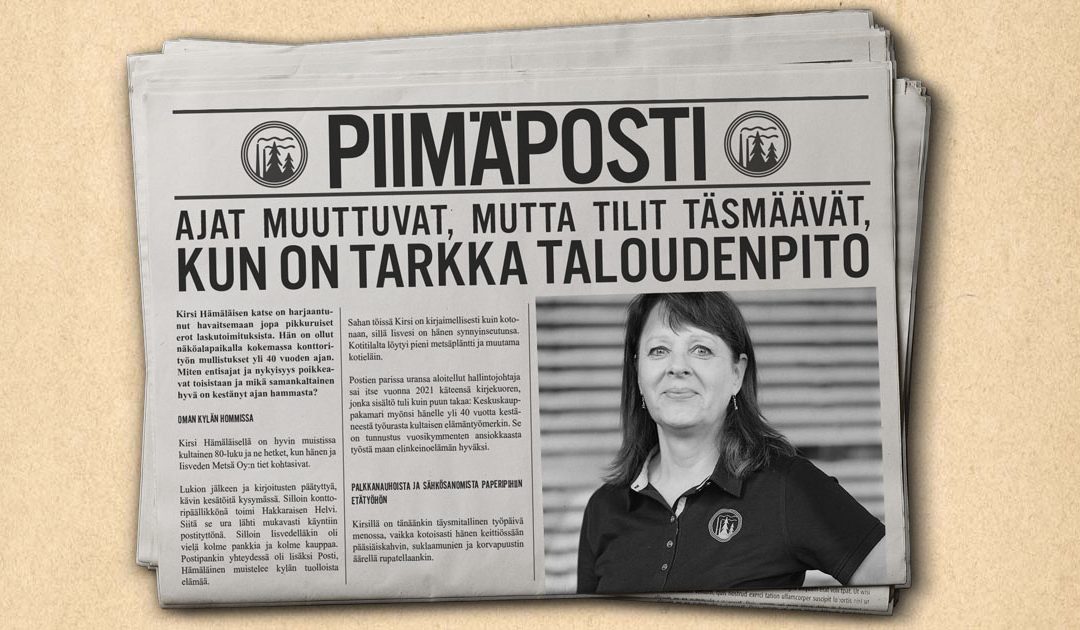 Ajat muuttuvat, mutta tilit täsmäävät, kun on tarkka taloudenpito – Haastattelussa hallintojohtaja Kirsi Hämäläinen