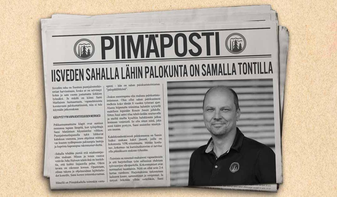 Iisveden sahalla lähin palokunta on samalla tontilla – haastattelussa palopäällikkö Sami Matilainen