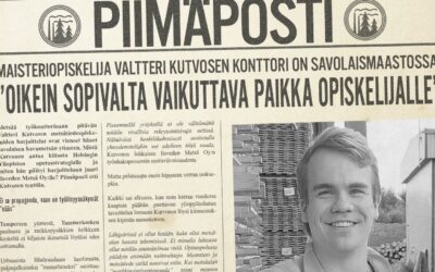 Maisteriopiskelija Valtteri Kutvosen konttori on savolaismaastossa: ”Oikein sopivalta vaikuttava paikka opiskelijalle”
